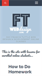 Mobile Screenshot of ftwebdesign.com